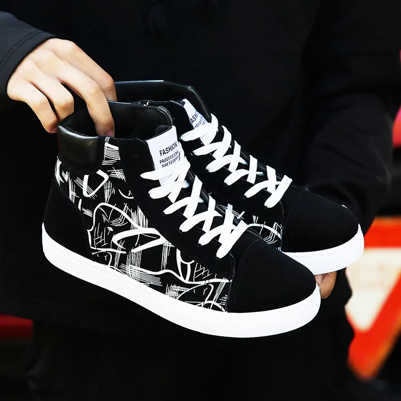 

Men's Shoes Casual Shoes Men's Summer Student Board Shoe High-top Casual Shoes Sneakers Men Shoes