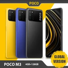 Global Version POCO M3 Smartphone 4GB 128GB Mobile Phone Snapdragon 662 Octa Core 6.53" Display 6000mAh Battery 48MP Camera