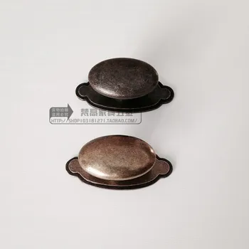 

Rustic Cabinet Knobs and Handles Simple Closet Cupboard Handle Oval Drawer Cabinet Wardrobe Pens and Pulls