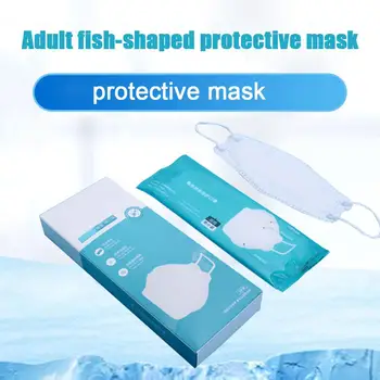 

3Pcs 3D White Safe Breathable Anti Droplet Mouth Mask Disposable Face Masks Anti-dust For Adult Filter Mask Respirator
