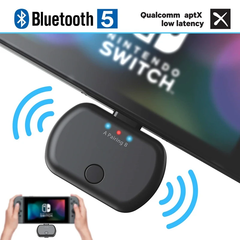 JABS Bluetooth 5,0 аудио передатчик адаптер APTX для SONY PS4/nintendo переключатель ТВ ПК Тип C USB беспроводной передатчик низкая задержка