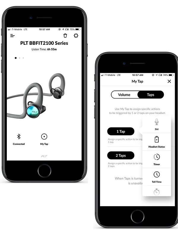 Plantronics FIT 2100 в ухо Bluetooth Heasets стерео Oordopjes удобные наушники советы встроенные контроллеры Vocht резисторы