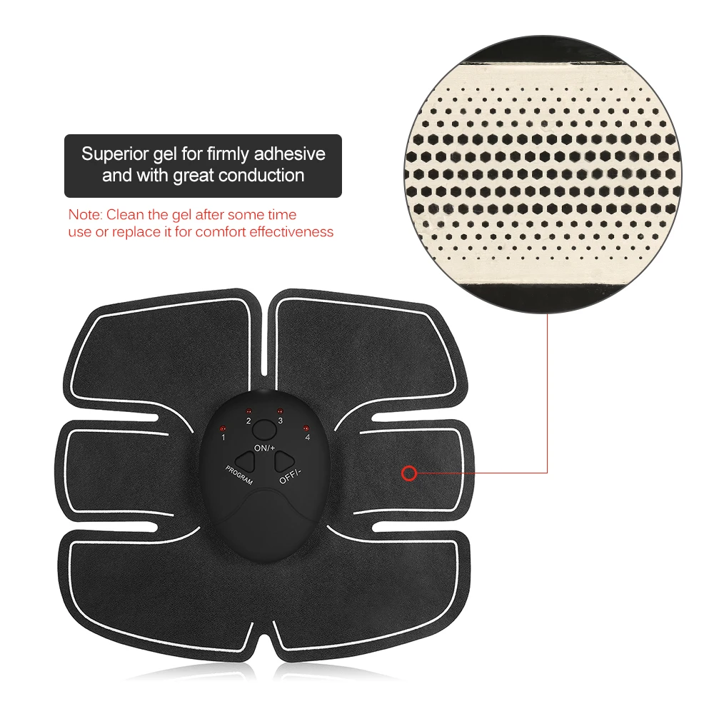 Smart Abdominal Muscle Trainer Stimulator Battery Fitness Belly Exercise Health Abdominal Training Gym Gear Workout Equipment