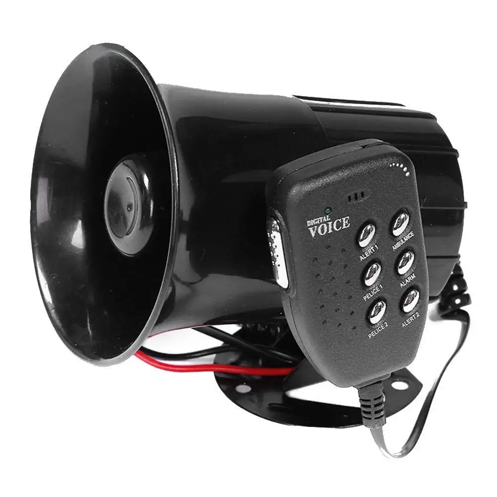 120DB Spot Car Warning Alarm Fire Siren Horn PA Speaker MIC Megaphone System 6 Styling 50W 6-Sound Loud | Автомобили и мотоциклы