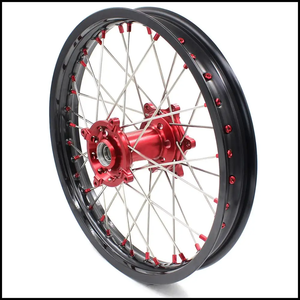 21/19 RMZ250 2007 2019 RMZ450 2005 комплект колёсных ободов MX для красной ступицы соска SUZUKI|mx