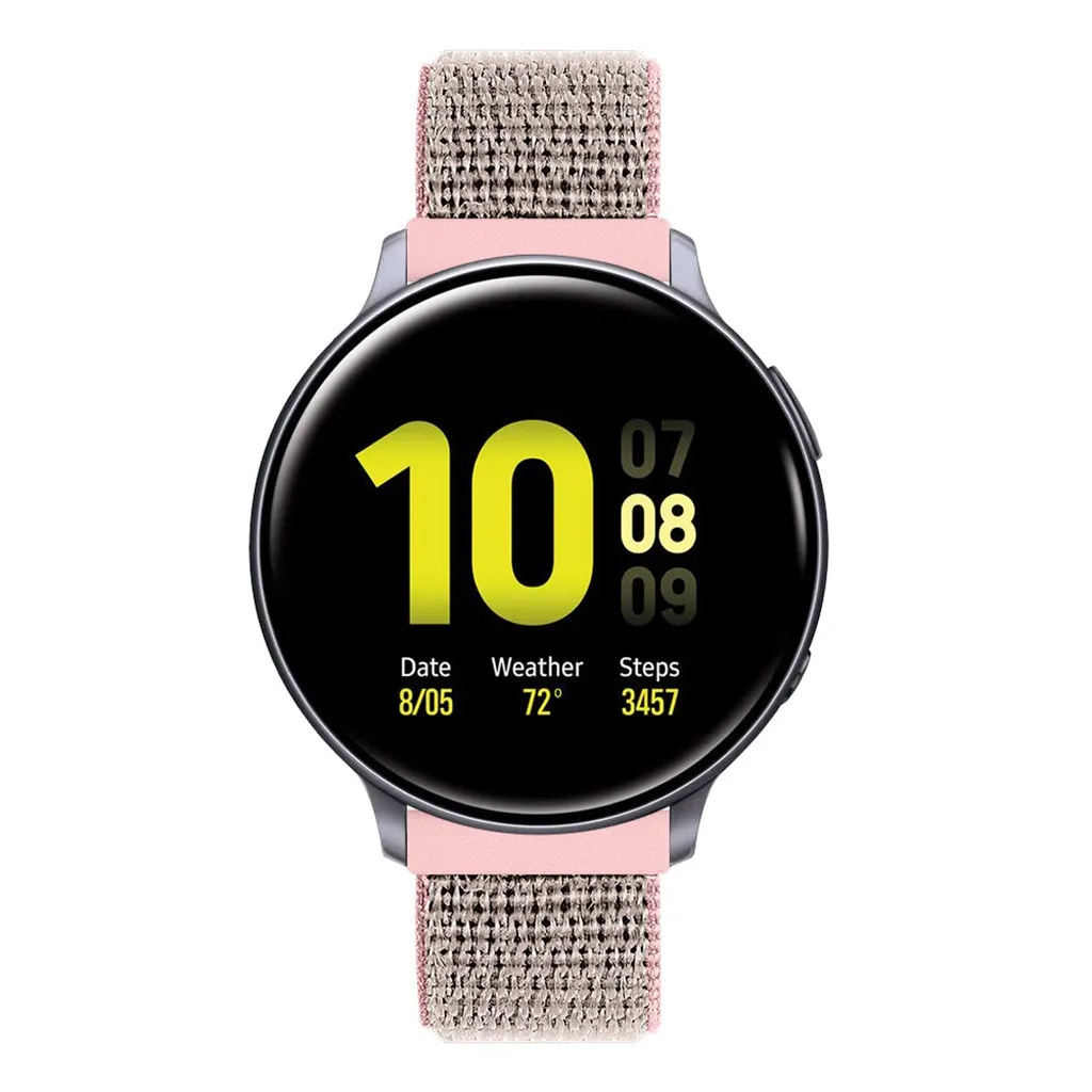 Нейлоновый ремешок для samsung Active 2 Watch 44 мм, ремешок для умных часов, сменный ремешок для мужских Т-часов, ремешок для спортивных часов, браслет для женщин и мужчин, 19 октября
