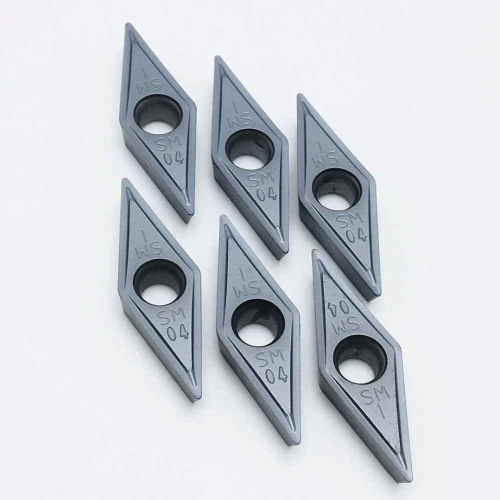 VCMT160404-SM IC907 VCMT160408-SM карбидные вставки токарные внутренние инструменты VCMT