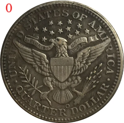 США 1894 P, O, S Парикмахерская или голова свободы четверть долларов копии монет