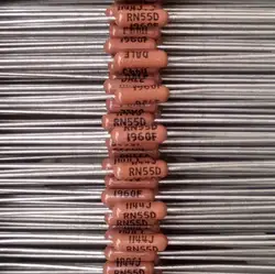 196r brown dale 1/4w 0.25w 1% resistência de filme de metal 1960f pode substituir 198r 200r