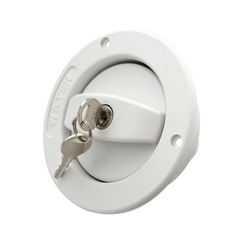 

Caravan Accessories RV Modified Gravity Water Inlet with Lock Key Water Tank Inlet Hatch Camper Trailer RV Lock Door
