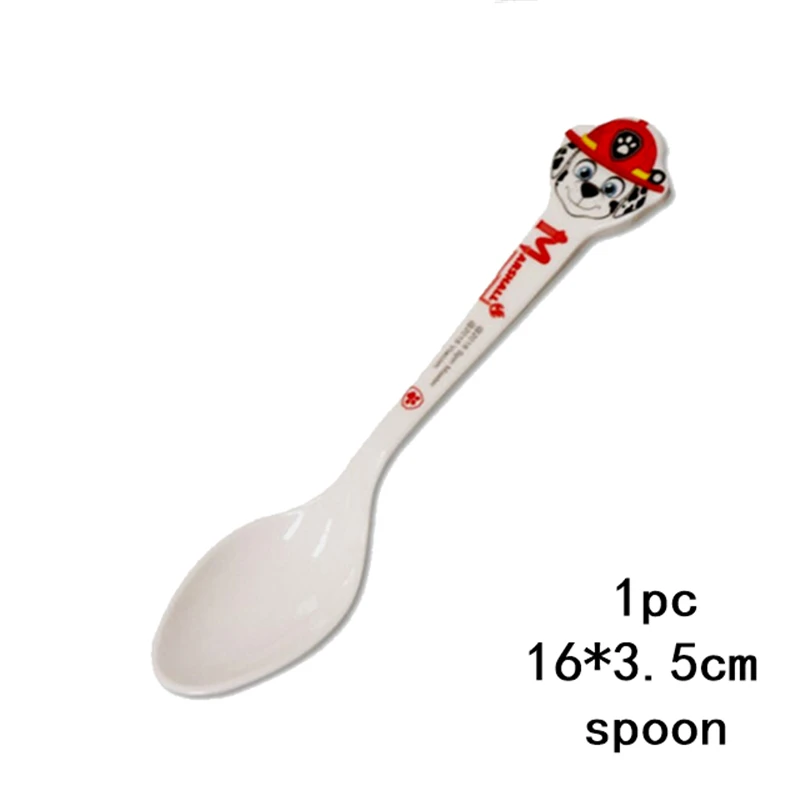 16x3.5cm Spoon 1 шт./компл. «Щенячий патруль» с рисунками из мультфильма «Щенячий патруль» детский душ дети День рождения украшения поставки картон торт St 24 кексы 3 яруса кружевных - Цвет: 16x3.5cm Spoon