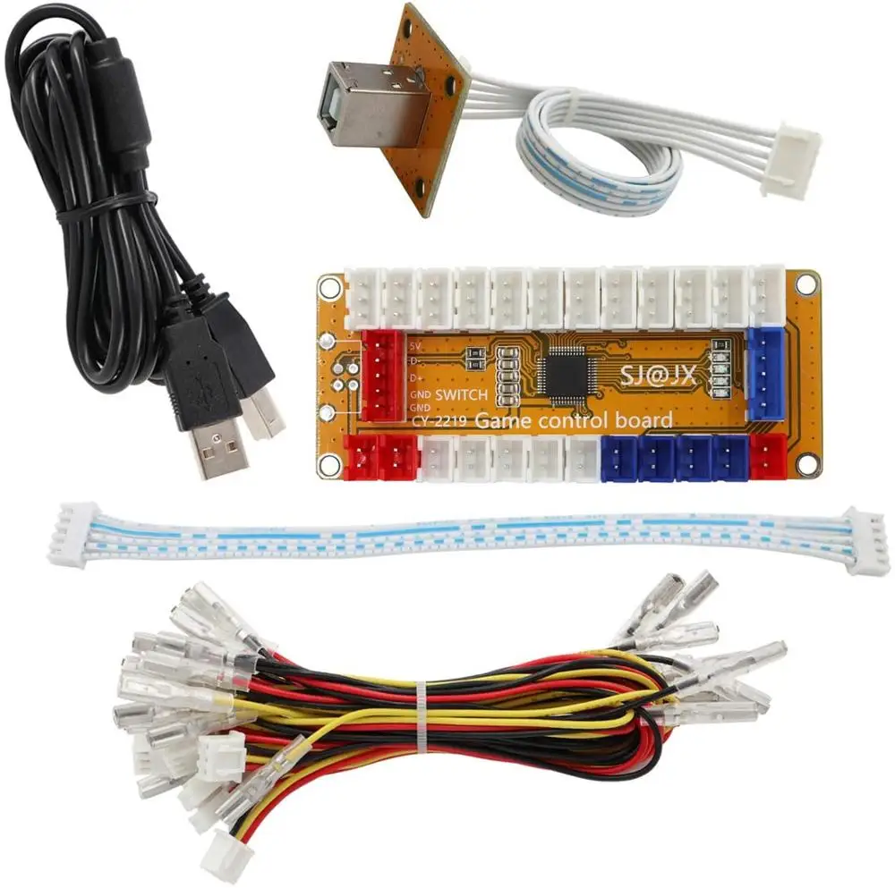 Joystick para Nintendo 5 em 1 Zero Atraso Codificador Jogo Gamepad Led Botão Controlador Switch pc Ps3 Retropie Framboesa pi Mame Usb - Image 2