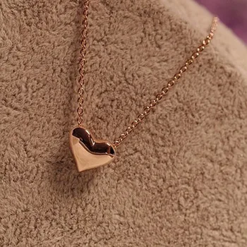

New fashion Elegant sweet cute short golden love necklace For Women girl Accessories jewelry wholesale
