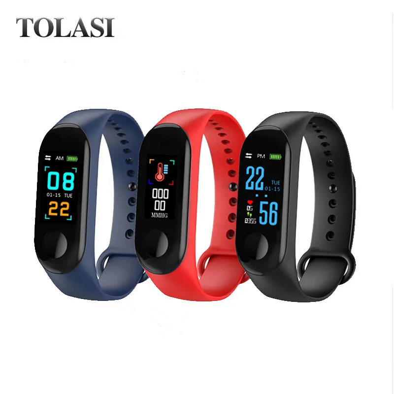 

M3 Smartband Fitness tracker Smart Bracelet Blood Pressure Heart Rate Monitor Waterproof Smart band PRO Wristband PK Mi Band 3