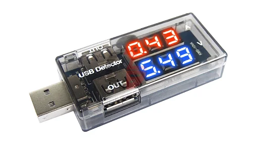 5 в 2.5A с двойным выходом USB тестер мобильное зарядное устройство Доктор двойной дисплей светодиодный цифровой вольтметр Амперметр Напряжение Ток детектор