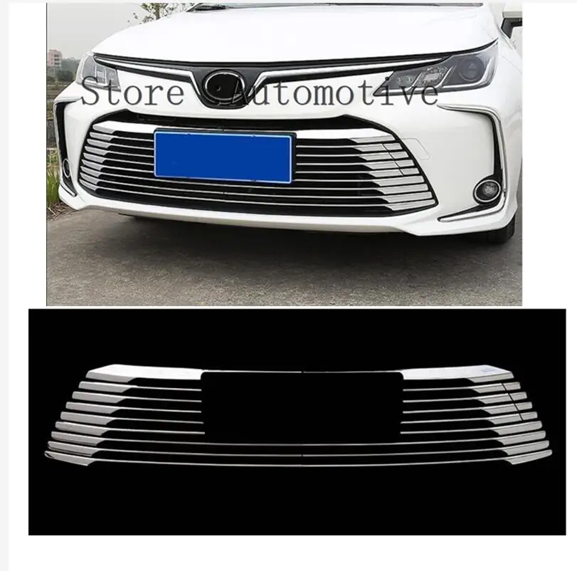 

22 pcs for Toyota Corolla Altis 2019 2020 2021 Chrome Front Bumper Grille Moulding cover trim Car styling