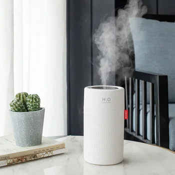 

750ml Large Capacity Air Humidifier 2000mAh USB Rechargeable Wireless Ultrasonic Aroma Water Mist Diffuser Light Umidificador