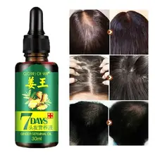 30ml 7 Day Ginger Germinal Serum Oil Natural Hair Loss Treatement Effective Fast Hair Growth Oil Hair Fiber Nutrition