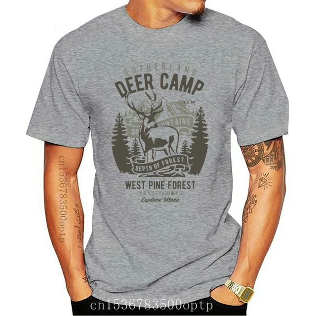 New Deer Camp T Shirt. Hunter Hunting 