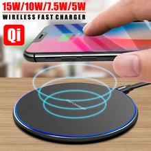 15 Вт Быстрое беспроводное зарядное устройство для samsung Galaxy S11 S10 S9 S8 S7 Note 10/9 USB Qi зарядное устройство для iPhone 11 Pro XS Max XR X 8 Plus