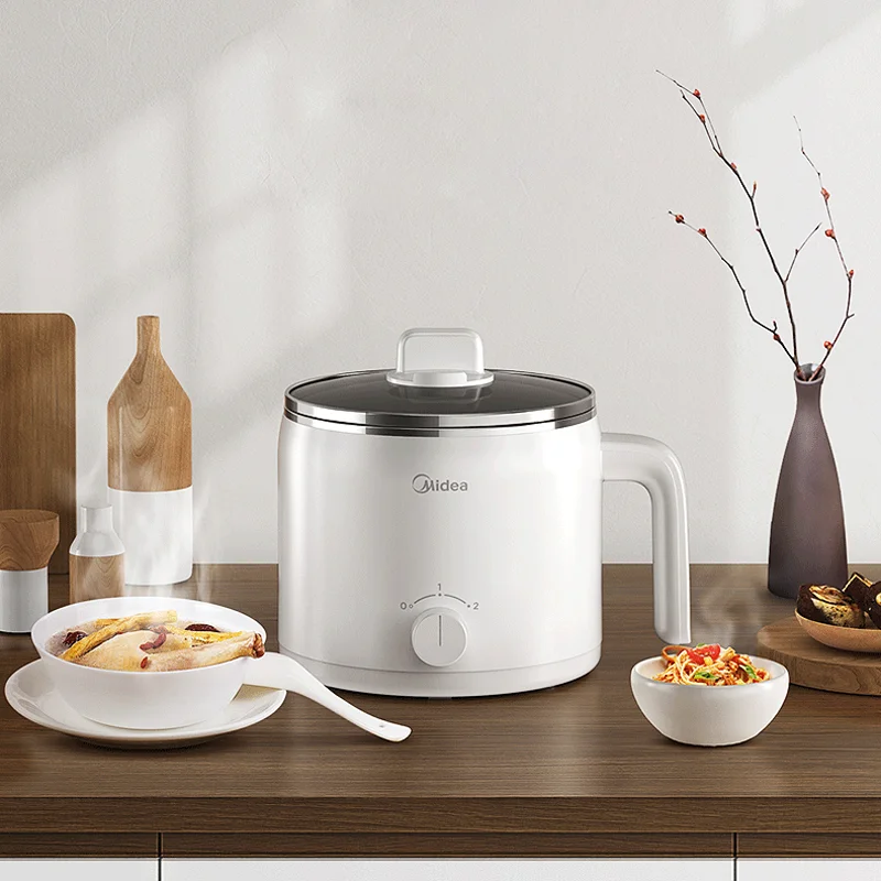 220v 1.2L Mini Multi Cooker Electric Multi Cooker Pot 600w Low Power Electric Hot Pot Stainless Steel Multi Cooker Electric