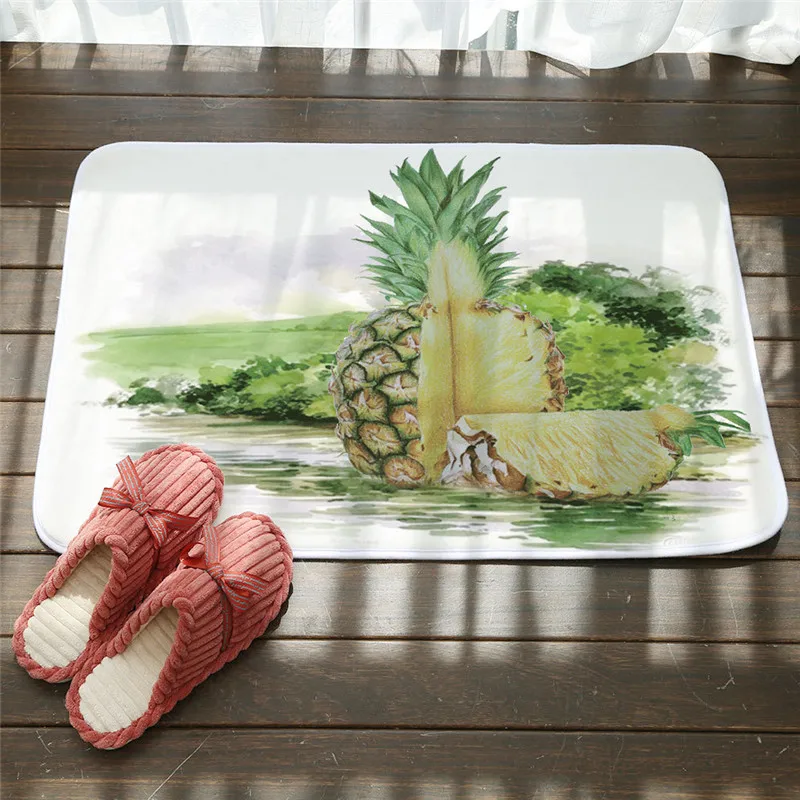 New 50*80cm Bath Mat Bathroom Carpet Water Absorption Rug Shaggy Memory Foam Bathroom Mat kitchen Floor Fapis