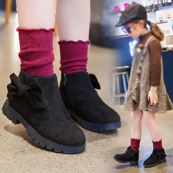 

girls boots kids shoes New Fashion Children's Autumn And Winter Girls' Children's Shoes Princess Boot botas niña детская обувь