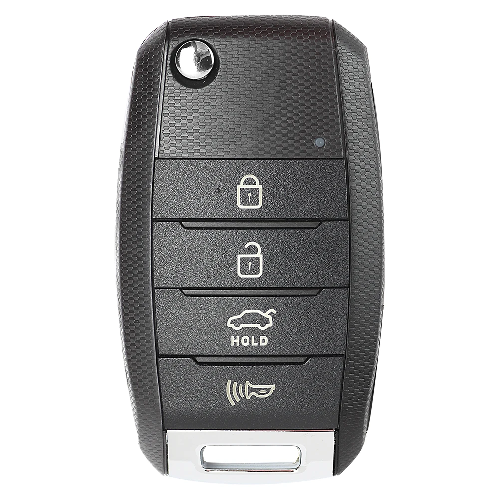 Keyecu Флип дистанционный брелок 3+ 1 кнопки 433 МГц для Kia Soul ключ автомобиля, FCC ID: OSLOKA-875T