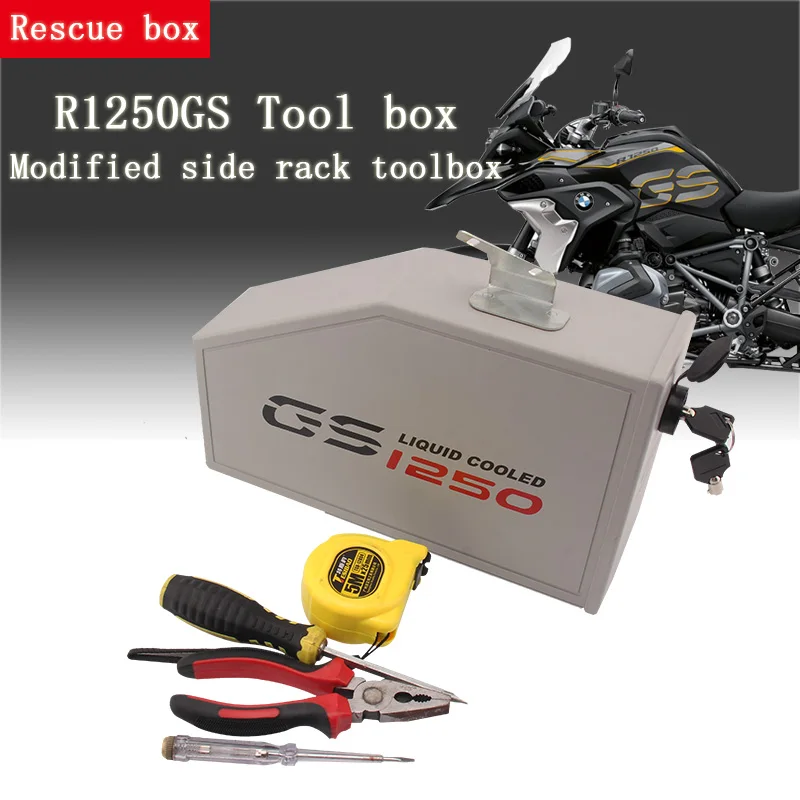 

For BMW R1250GS LC Adventure R 1250 GS Tool Box 2019-2020 Decorative Aluminum Box Toolbox 5 Liters for Left Side Bracket