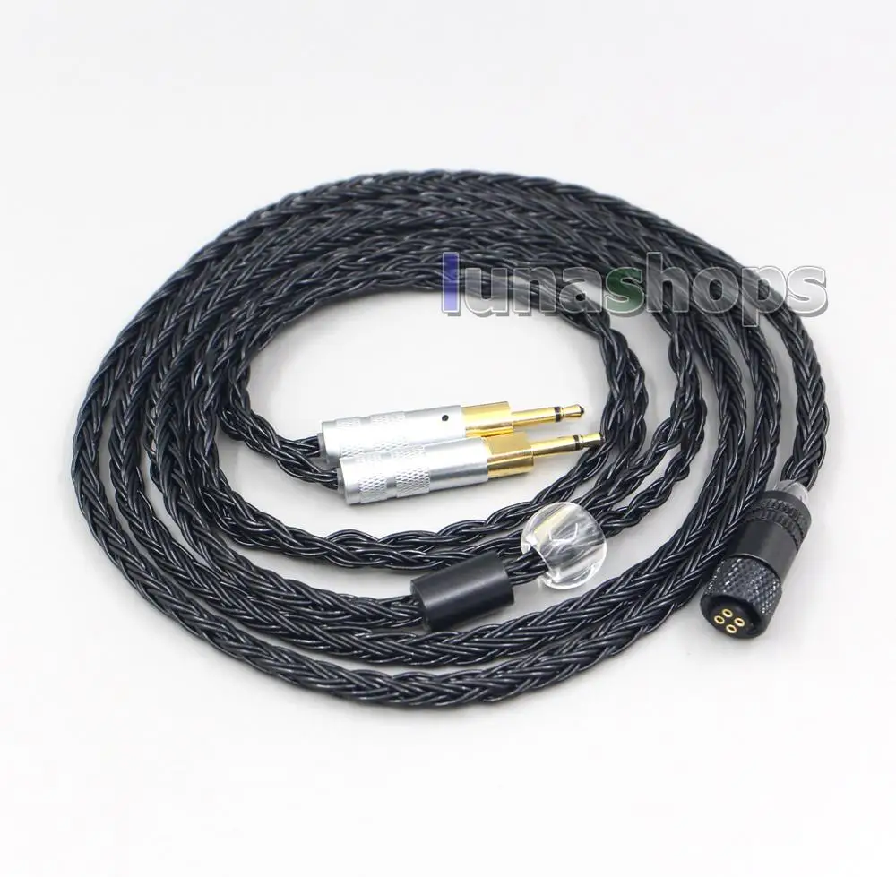 16 Core Black OCC Awesome All In 1 Plug Earphone Cable For Sennheiser HD700 Headphone LN006990
