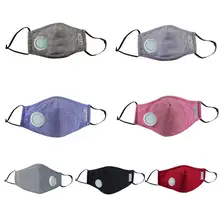 Противопылевая маска из хлопка PM2.5 для лица и рта, одноцветная ретро-клетчатая печать, регулируемый респиратор для ушей с углеродным воздухом