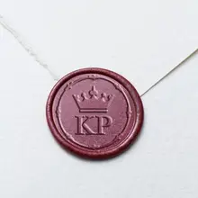 Инициалы с короной Свадебный Воск печать штамп/индивидуальная восковая печать комплект/специальная печать штамп/приглашение печать штамп