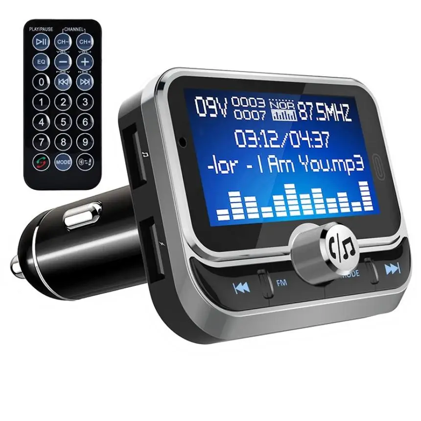 kubiek Opblazen Vroeg Creative Cost-effective Car Fm Transmitter With Remote Control Lcd  Bluetooth Mp3 Player Dual Usb Car Fm Zender Modulator - Fm Transmitters -  AliExpress