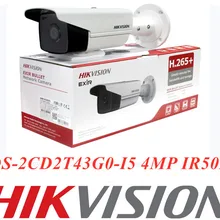 Hikvision ip-камера DS-2CD2T43G0-I5 4MP IR 50M POE Bullet ip-камера H.265+ Замена DS-2CD2T42WD-I5 Hikvision камера наблюдения