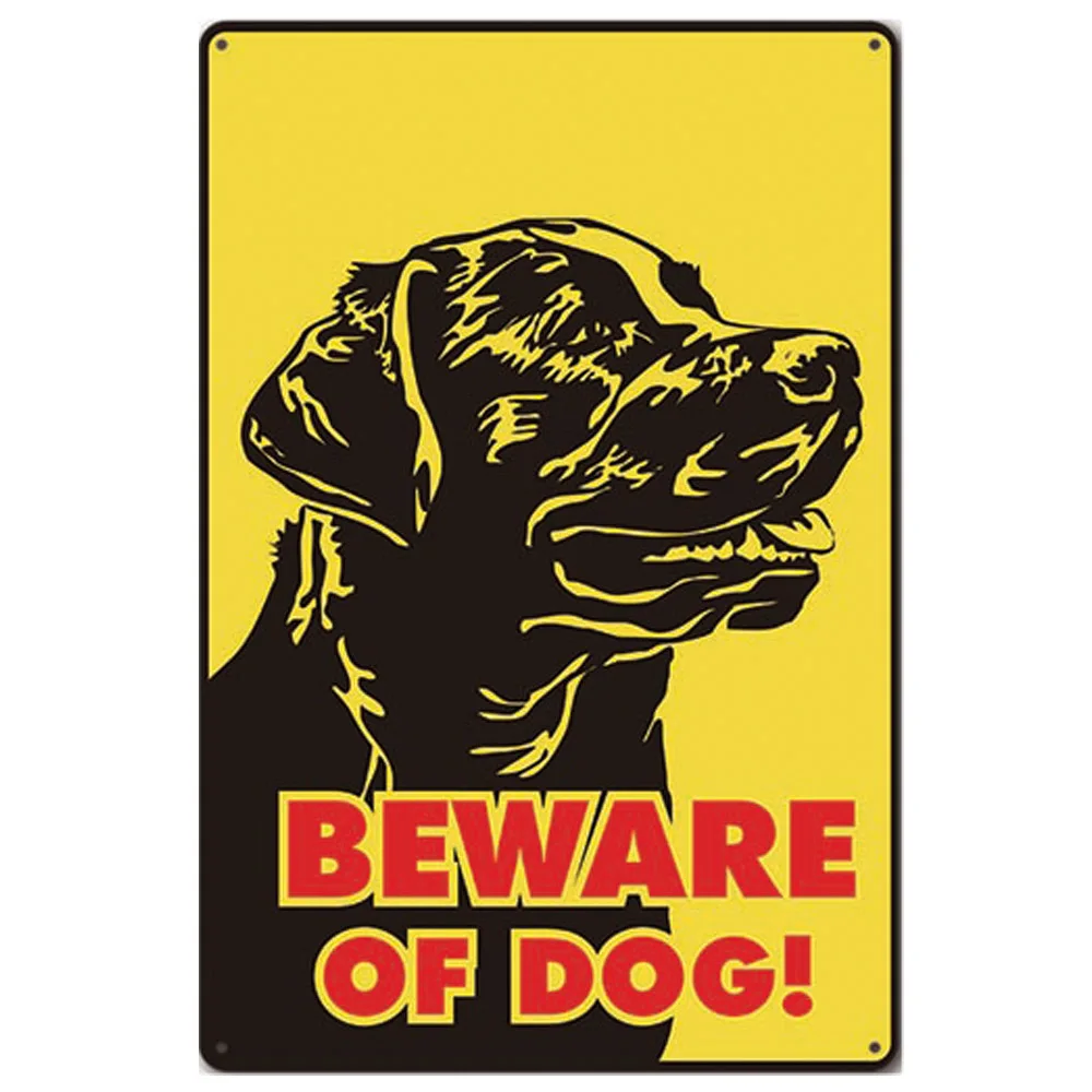Metal Warning Rottweiler Dogs Sign For FENCE Beware Of Dog 8"x12" 