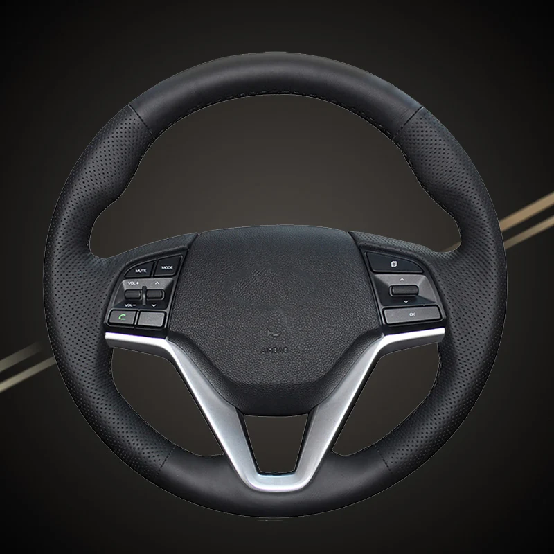 Оплетка на руль автомобиля для Hyundai Tucson 3 2015 2016 2017 2018 2019|Чехлы руль| |