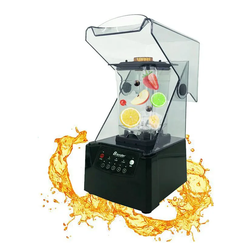 Jamielin Commercial Ice Blender Juicer 2600W Professional Power Blender Mixer Fruit Juicer Smoothie Cocktail Bar Ice Crusher