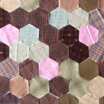 

100 piece grandmother garden six-sided yarn-dyed predyed 3.8cm hand-quilted quilt