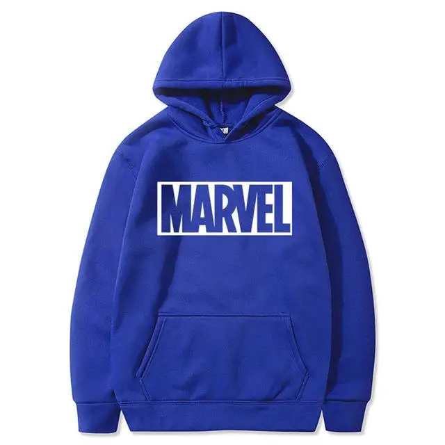 Кофты с капюшоном "Marvel" для мужчин бренд длинный рукав сплошной цвет толстовка с капюшоном для мужчин s толстовка милый спортивный костюм пальто повседневная спортивная одежда - Цвет: Blue57