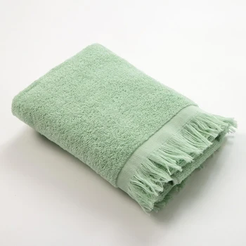 

Terry towel LoveLife "Fringer" 50x90, light olive color