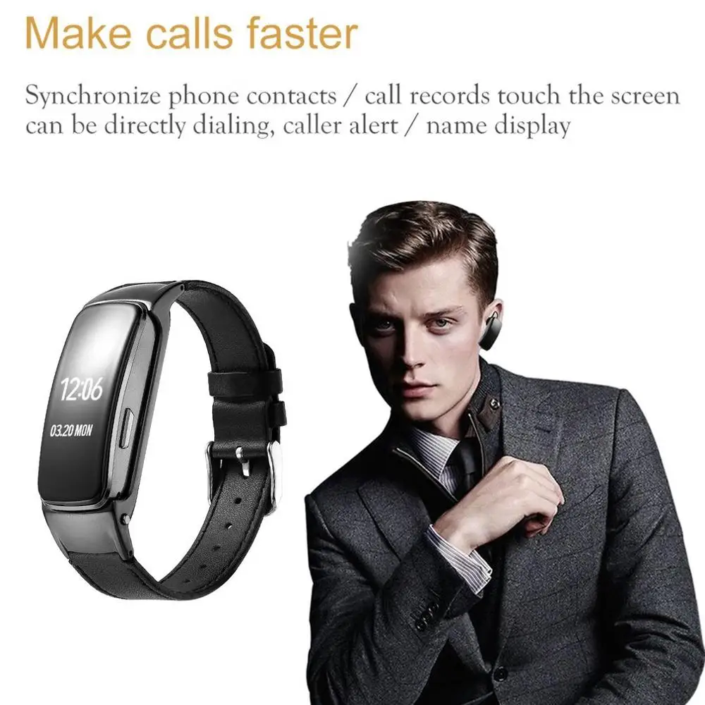 

GK-B3PLUS Multifunctional Smart Bracelet Music Playing Earphone Blood Oxygen Monitoring Smartwatch