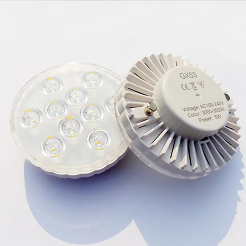 

GX53 7/5 W LED Night Light Home Kitchen Under Cabinet Closet Lamp Decoration New