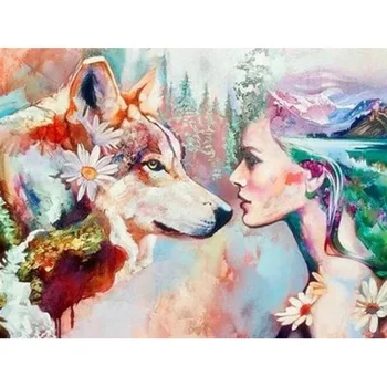 

Painting By Numbers Canvas Painting Beauty and the Beast Oil Colouring Paints By Numbers Canvas Painting Home Decor 50x40cm Kits
