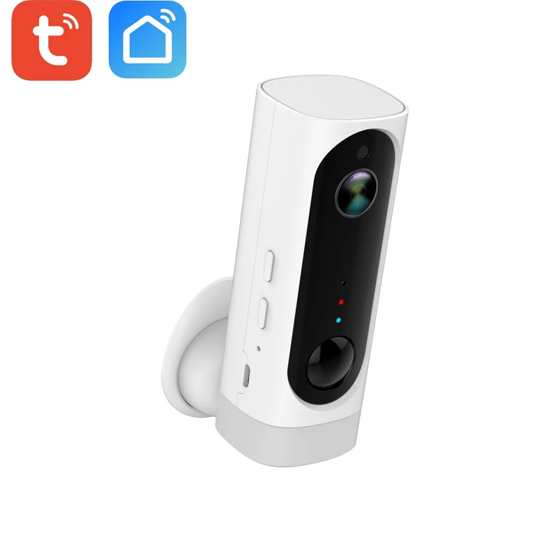 

HD 720P Tuya Smart Life Battery Powered Indoor IP Camera Cloud Storage 128G TF Card Security CCTV Camera