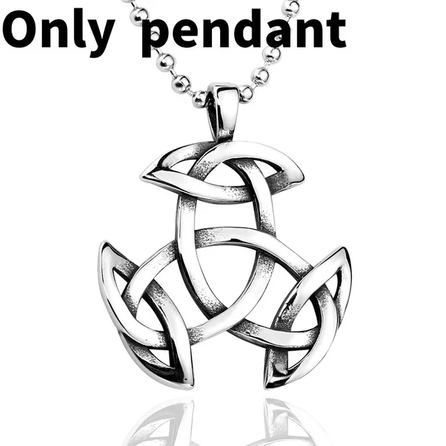 Байер 316L Нержавеющая сталь ожерелье с кулоном викинга Norse ювелирные изделия узел руны мужчины кулон BP8-214 - Окраска металла: steel