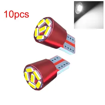 

10pcs T10 3014 6 LED Light Canbus No Error White Wedge Light 6SMD W5W 194 168 Car Door Instrument Side Bulb Lamp DC 12V