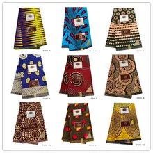 Новейший стиль полиэстер воск принты ткань Анкара Высокое качество 6 ярдов африканская ткань для вечерние платья 2301