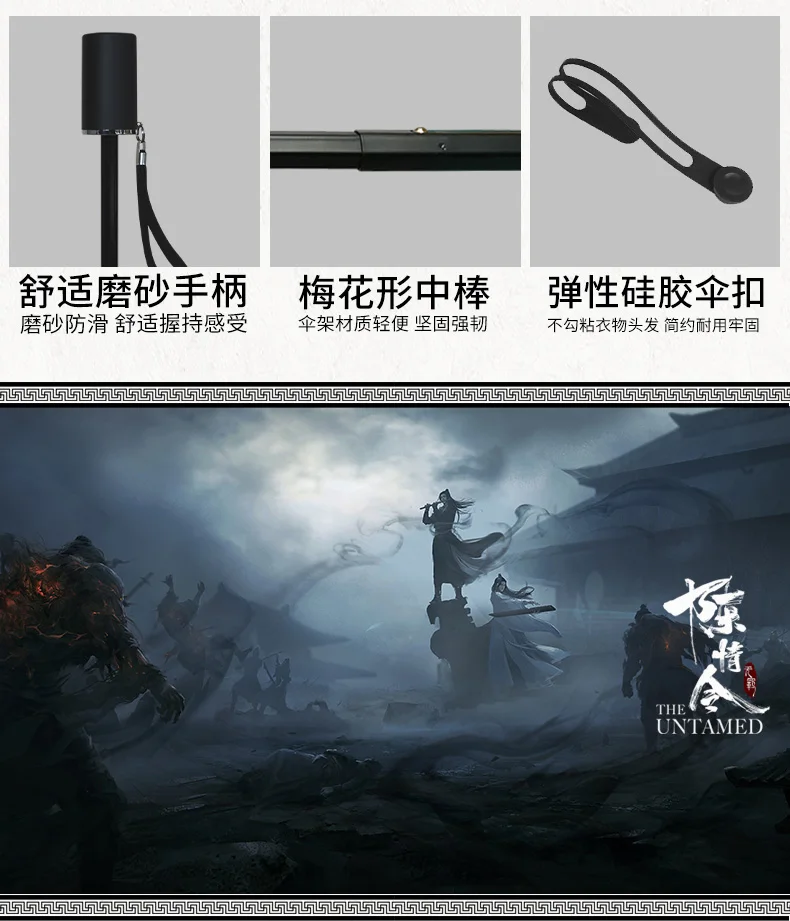 Lan Wangji Wei Wuxian Grandmaster of Demonic Cultivation BL Anit-SUV зонт от солнца, дождя Mo Dao Zu Shi подарки реквизит для косплея