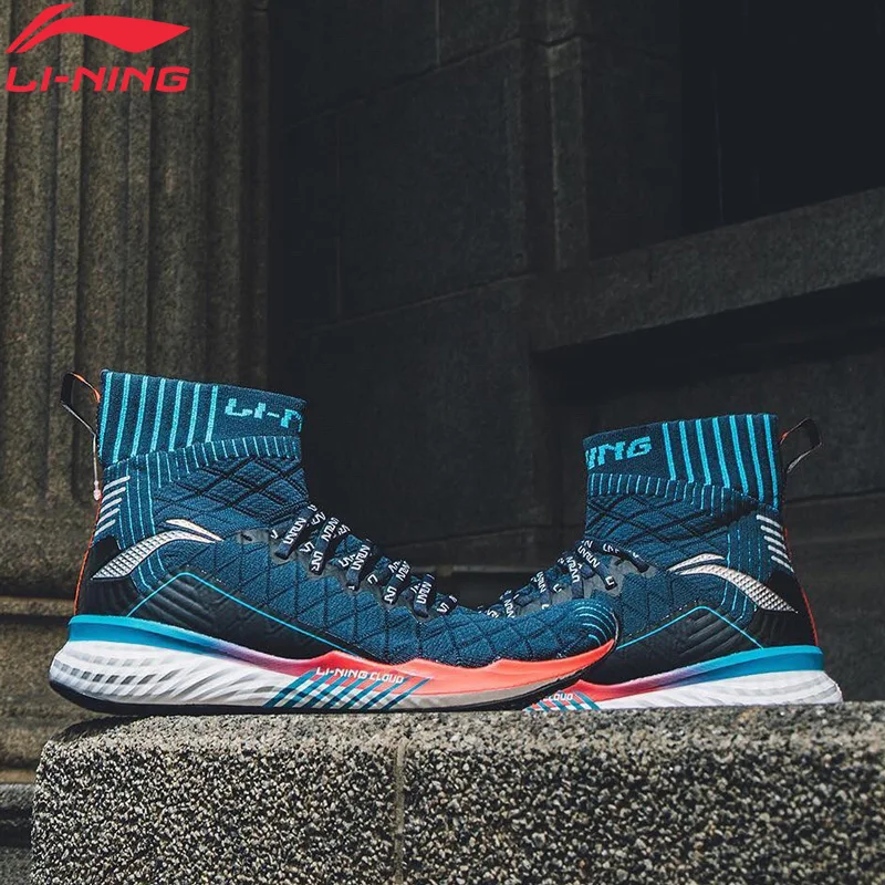 Мужские кроссовки для бега Li Ning LN CLOUD высокие с дышащей подкладкой спортивная обувь li ning ARHP047|Беговая обувь| |