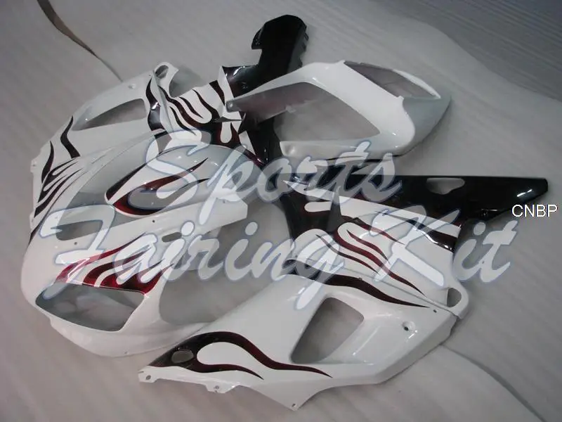 Full Body Kits For Yzf1000 R1 1998 1999 Red White Flame Motorcycle Fairing Yzf1000 R1 1998